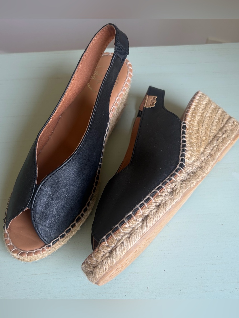 Toni Pons Laila-P esparto wedge sandals size 7-7.5